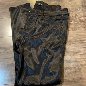 Black satin look jeans!